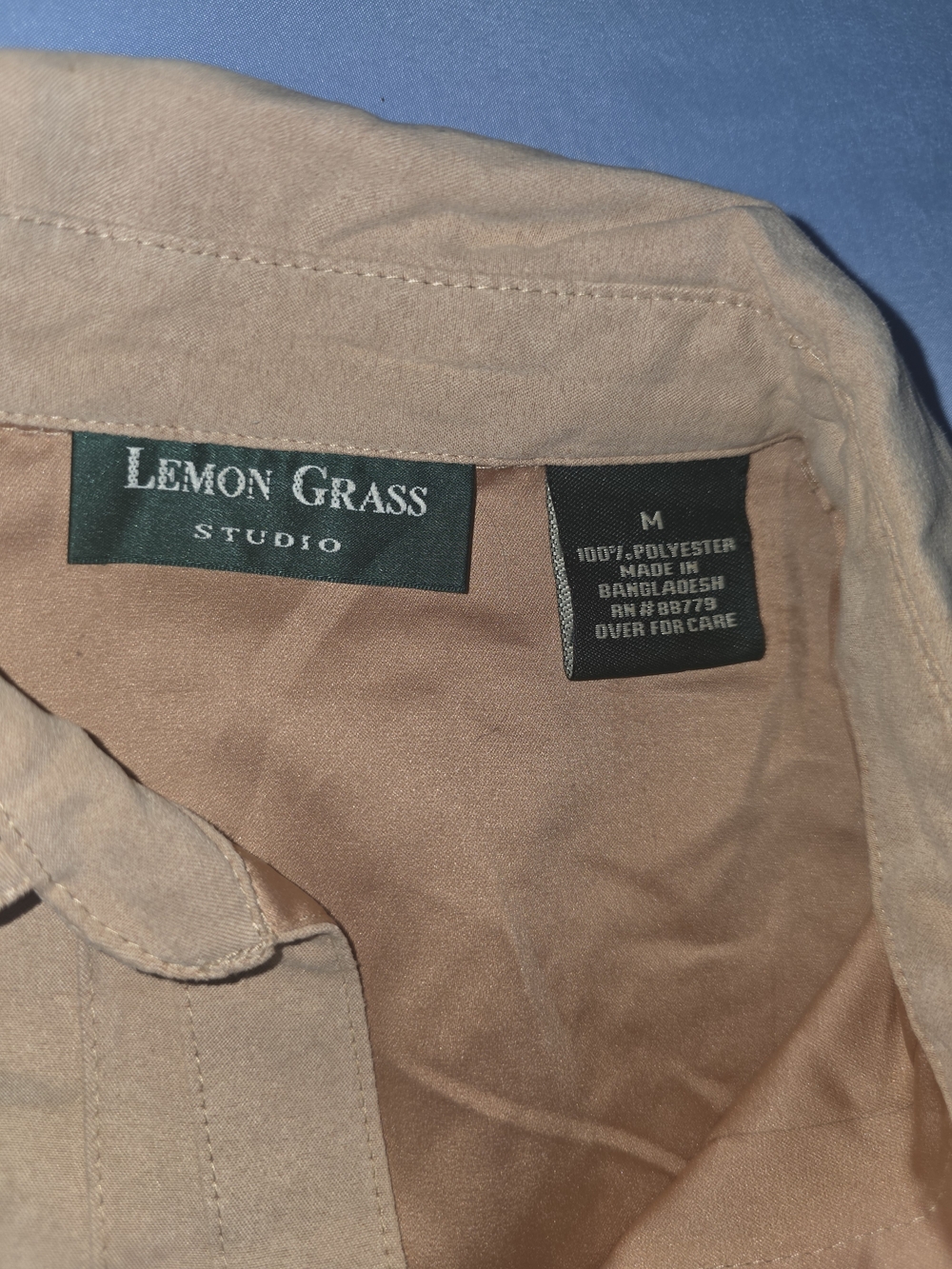 Lemon Grass Studio Women's Peach Blouse - Medium